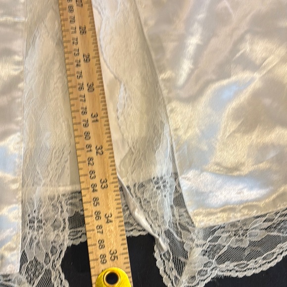 White Satin Bride Robe - Picture 4 of 6